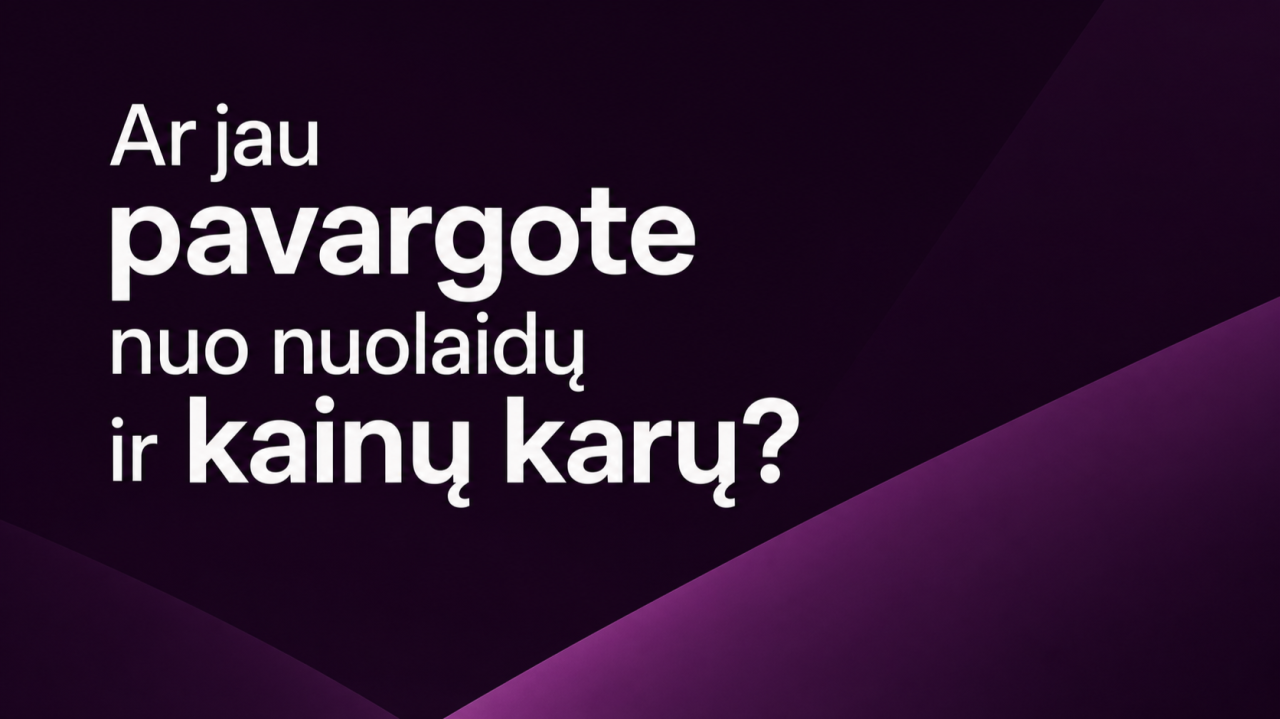 Nuolaidos nėra strategija